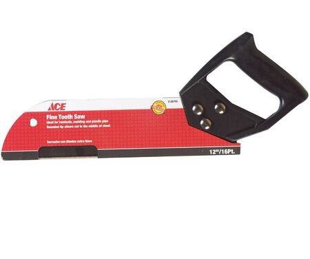 Ace 12 in. L x 16 TPI Steel Fine Cut Pipe Saw Plastic Handle