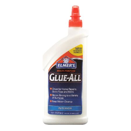 Elmer's Glue-All High Strength Polyvinyl acetate homopolymer Clear All Purpose Adhesive 16 oz