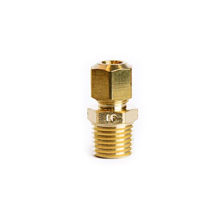 ATC 1/4 in. Compression 1/4 in. D Male Brass Connector