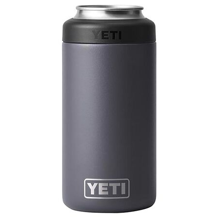 YETI Rambler 16 oz Colster Charcoal BPA Free Tall Can Insulator