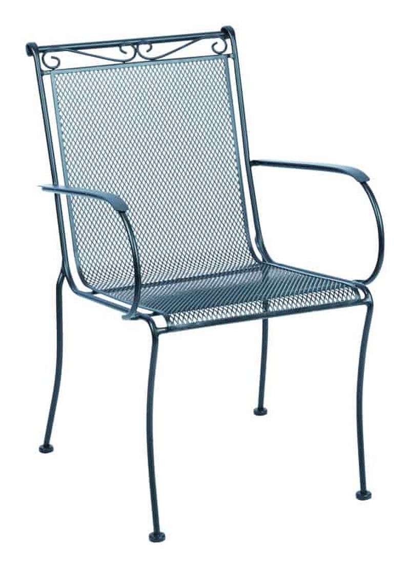 living accents 1 black steel chair