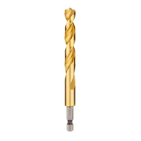 Milwaukee Shockwave 27/64 in. X 4.88 in. L Titanium Red Helix Drill Bit Hex Shank 1 pc