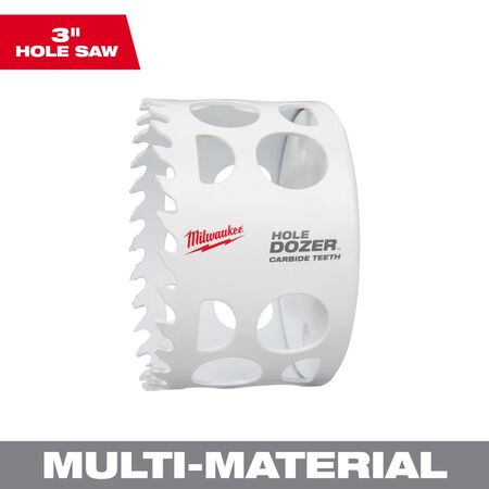 Milwaukee Hole Dozer 3 in. Carbide Tipped Hole Saw 1 pc
