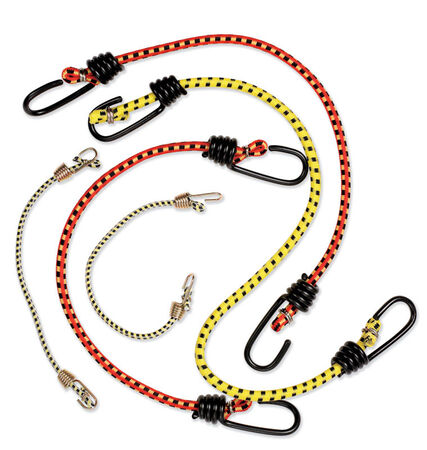 Keeper Assorted Bungee Cord Set 18 in. L X 0.315 in. 6 pk