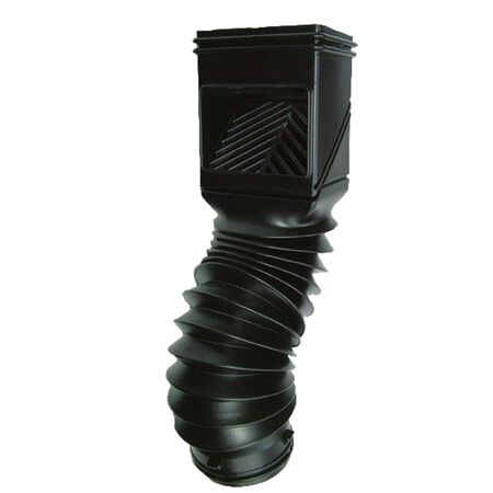 Invisaflow FlexGrate 2 in. W X 4 in. L Black Plastic Downspout Filter 1 pk