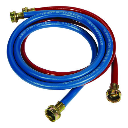 Ultra Dynamic Products 3/8 in. FGH X 3/4 D FGT 4 ft. Rubber Washing Machine Supply Line