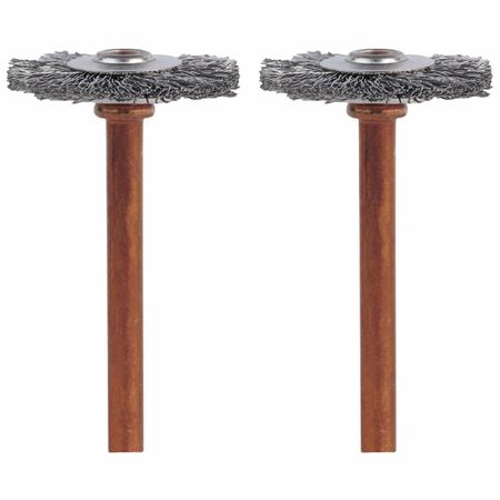 Dremel 3/4 in. X 2 in. L Stainless Steel Brush 2 pk