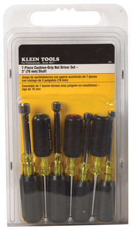 Klein Tools Nut Driver Set Assorted 3 in. L 7 pc. Pack