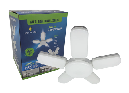 BRIGHTLIVING Multi-Directional 5 Leaf LED Ceiling Light 6000L