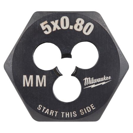 Milwaukee Metric M5x0.8 mm 1" Hex Threading Die