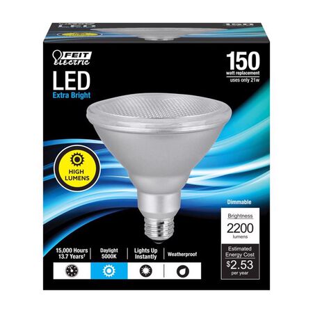 Feit PAR38 E26 (Medium) LED Bulb Daylight 150 Watt Equivalence 1 pk