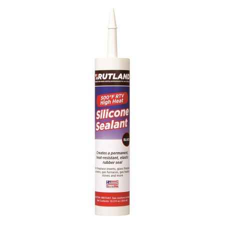 Rutland Sealant High Heat Silicone Black 10.3oz Meecos Red Devil