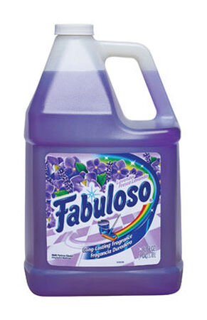 Fabuloso Multi Purpose Cleaner Lavender Bottle 128 oz. For use on floors and walls in bathrooms and