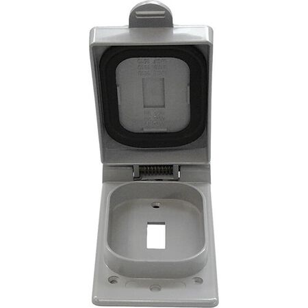 Cantex Rectangle PVC 1 gang 5 in. H X 2-7/8 in. W Toggle Cover