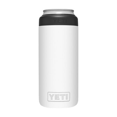 YETI Rambler 12 oz Colster White BPA Free Slim Can Insulator