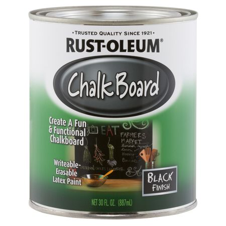 Rust-Oleum Specialty Flat Black Acrylic Chalkboard Paint 30 oz