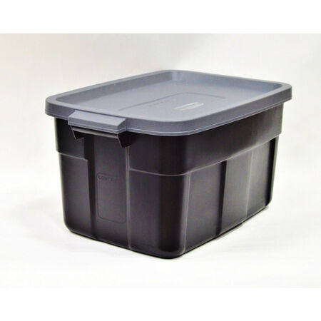 Rubbermaid Roughneck 31 gal Black/Gray Storage Box 16.7 in. H X 20.4 in. W X 32.3 in. D Stackable