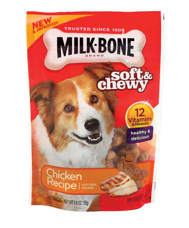 Milk Bone Soft and Chewy Chicken Flavor Biscuit For Dogs 5.6 oz 1 pk