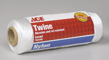 Ace 18 in. Dia. x 525 ft. L Twisted Nylon Twine White