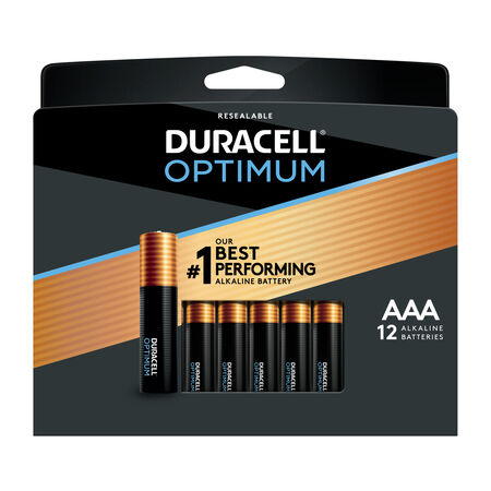 Duracell Optimum AAA Alkaline Batteries 12 pk Carded