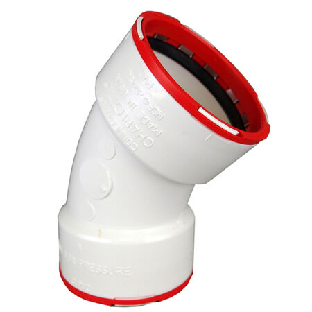 Charlotte Pipe ConnecTite Schedule 40 3 in. Hub X 3 in. D Hub PVC Bend Elbow
