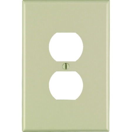 Leviton Ivory 1 gang Thermoset Plastic Receptacle Wall Plate 1 pk