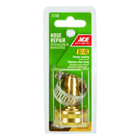 Ace 1/2 in. Hose Barb x 3/4 in. FHT in. Brass Threaded Female Hose Repair