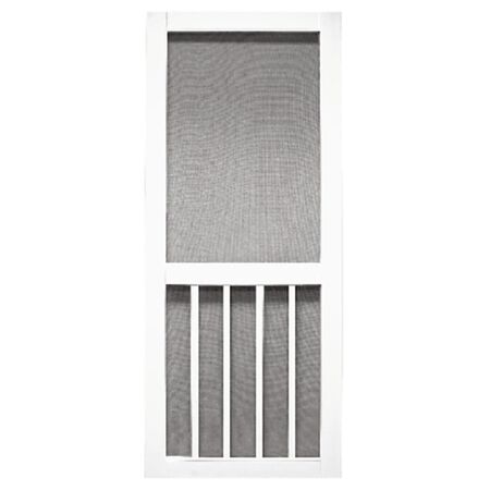 Precision 79-1/2 in. H X 36 in. W Magnolia White Vinyl Screen Door