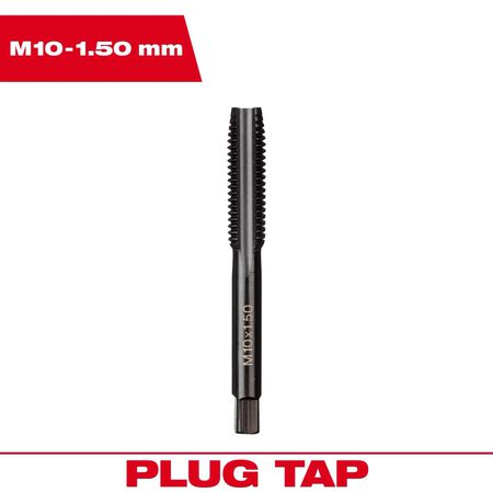 Milwaukee Metric M10x1.5 mm Straight Flute Plug Tap