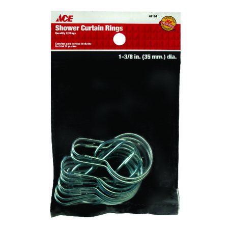 Ace Shower Curtain Rings Silver