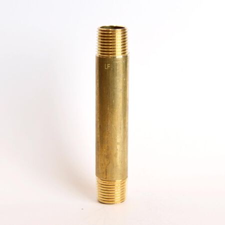 ATC 1/2 in. MPT 1/2 in. D MPT Yellow Brass Nipple 4-1/2 in. L