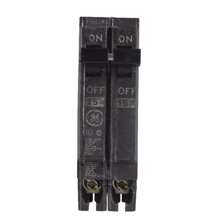 GE Q-Line 15 amps Standard 2-Pole Circuit Breaker