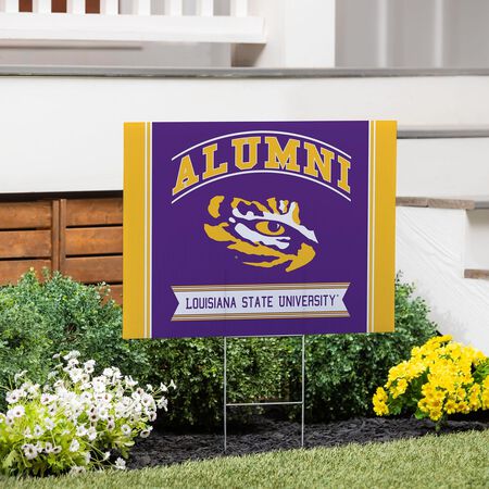 Evergreen Louisiana State University Coroplast Yard Sign Alumni