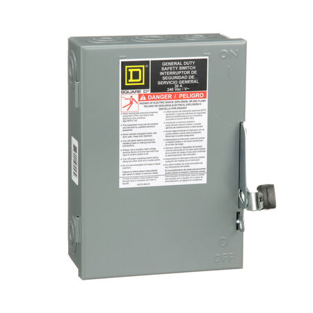 Square D 30 amps Plug In 2-Pole Fuse Safety Switch