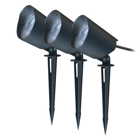 Living Accents Black Plug In 9 watts LED Pathway Light and Spot Light Kit 3 pk