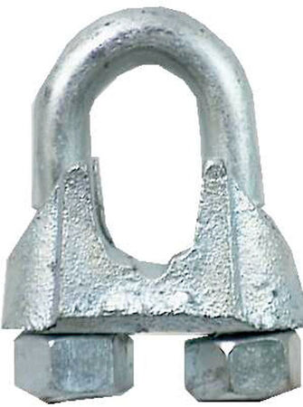 Campbell Electrogalvanized Malleable Iron Wire Rope Clip 3-1/16 in. L