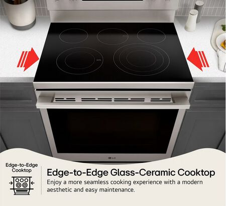 LG 6.3 cu. ft. Smart Wi-Fi Enabled ProBake Convection Electric Range with Air Fry & EasyClean