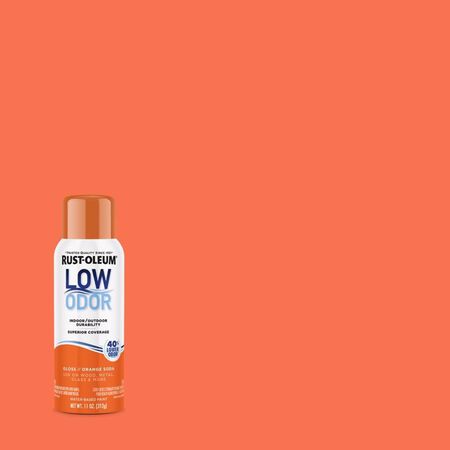 Rust-Oleum Low Odor Gloss Orange Soda Spray Paint 11 oz.