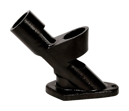 Evergreen 5.8 in. L Black Cast Iron Flag Bracket