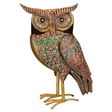 Regal Art & Gift Henna Owl Decor, Auburn