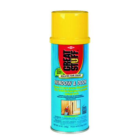 Great Stuff Window & Door Yellow Polyurethane Insulating Foam Sealant 12 oz