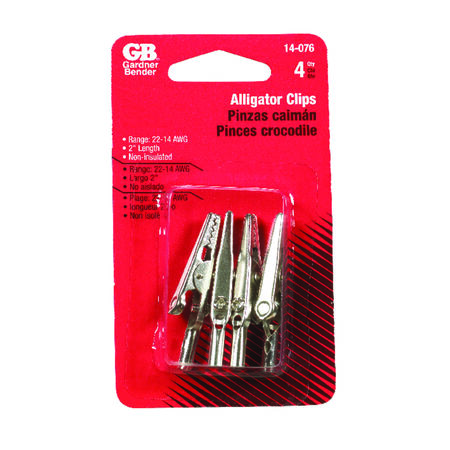 Gardner Bender Alligator Clips 4 pk