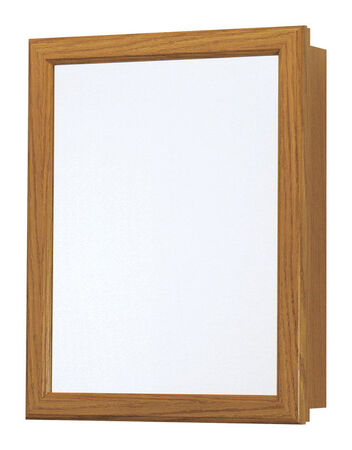 Continental Cabinets Medicine Cabinet Mirrored Swing Door 19-1/4 in. x 15-1/4 in. x 5 in. Oak