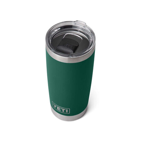 YETI Rambler 20 oz Black Forest Green BPA Free Tumbler with MagSlider Lid