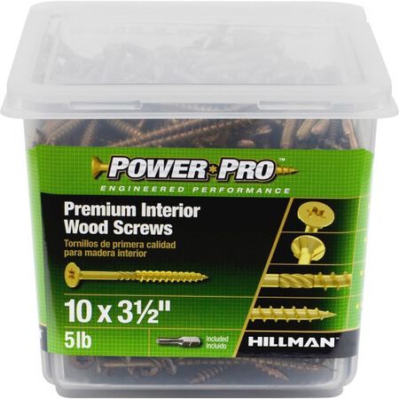 Screw Power Pro Int 10 x 3-1/2 5 lb.