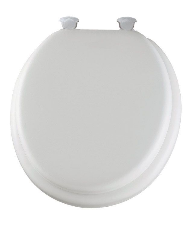 Mayfair Vinyl Cushioned Toilet Seat Round White Stine Home + Yard The Family You Can Build