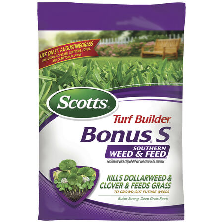 Scotts Turf Builder Bonus S 29-0-10 Weed & Feed Southern Lawn Food For Multiple Grass Types 10000 sq