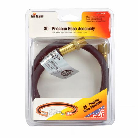 Mr. Heater 3/8 in. D X 3/8 in. D X 30 in. L Brass/Plastic Hose Assembly
