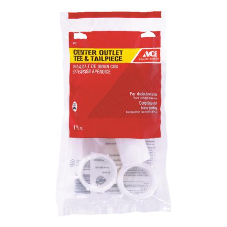 Ace 1-1/2 in. D Plastic Tee and Tailpiece