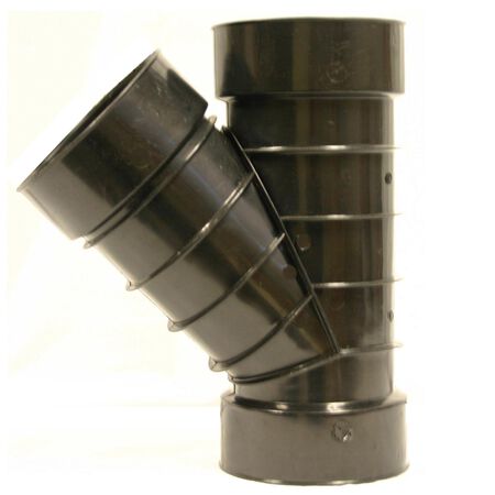 Advance Drainage Systems Schedule 40 4 in. Snap X 4 in. D Snap Polyethylene 12 in. Wye 1 pk